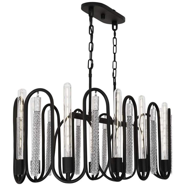 Image 1 Darden 10-Lt Painted Chrome Pendant