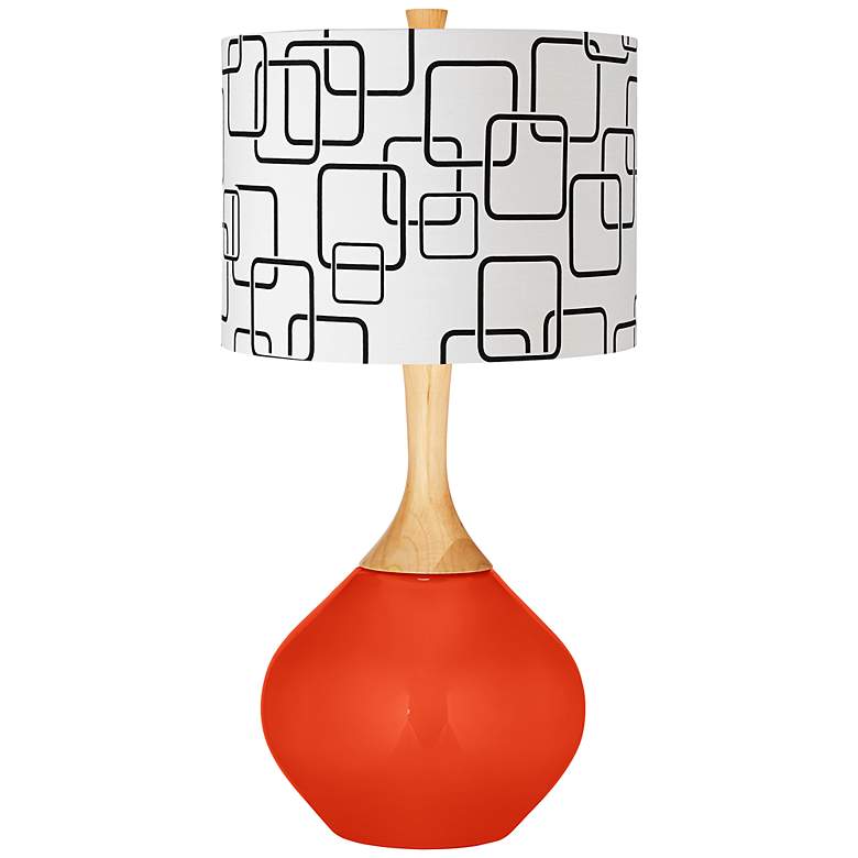 Image 1 Daredevil Abstract Rectangle Shade Wexler Table Lamp