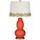 Daredevil Double Gourd Table Lamp with Vine Lace Trim