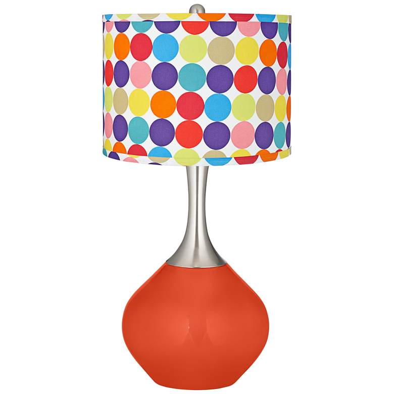 Image 1 Daredevil Multi-Color Circles Shade Spencer Table Lamp