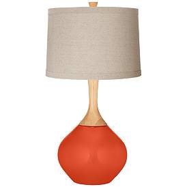 Image1 of Daredevil Natural Linen Drum Shade Wexler Table Lamp