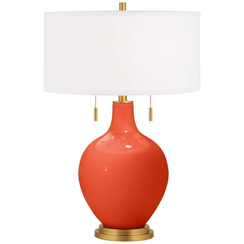Image 2 Daredevil Toby Brass Accents Table Lamp with Dimmer