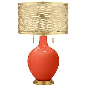 Image1 of Daredevil Toby Brass Metal Shade Table Lamp