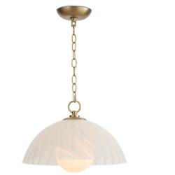 Dariel 16" Wide Natural Brass Pendant Light
