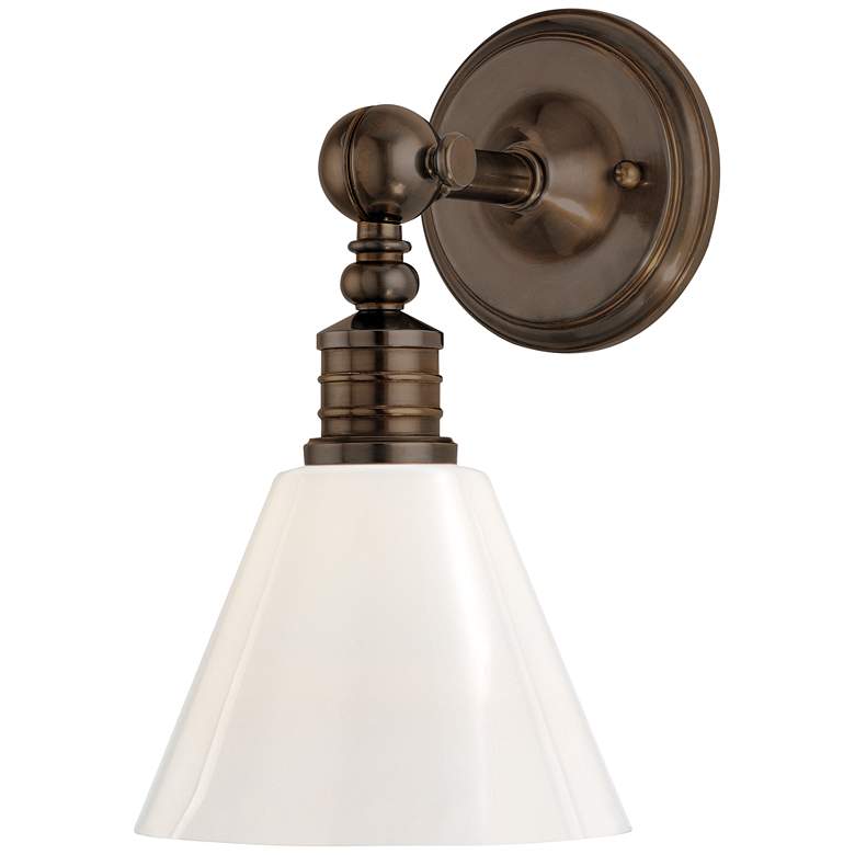 Image 1 Darien 1 Light Wall Sconce Dist Bronze