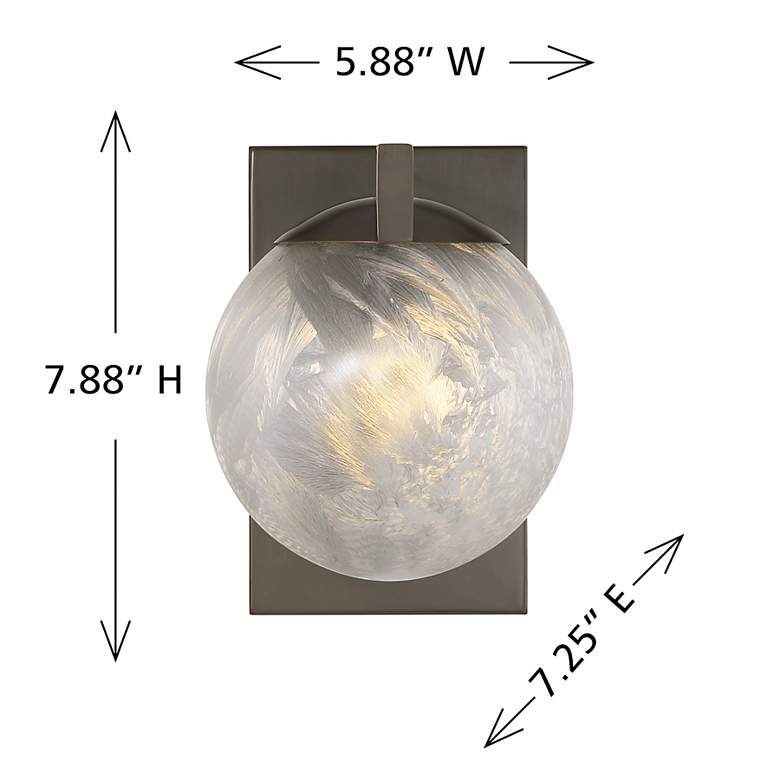 Image 6 Darien 1-Light Wall Sconce in Mediterranean Bronze more views