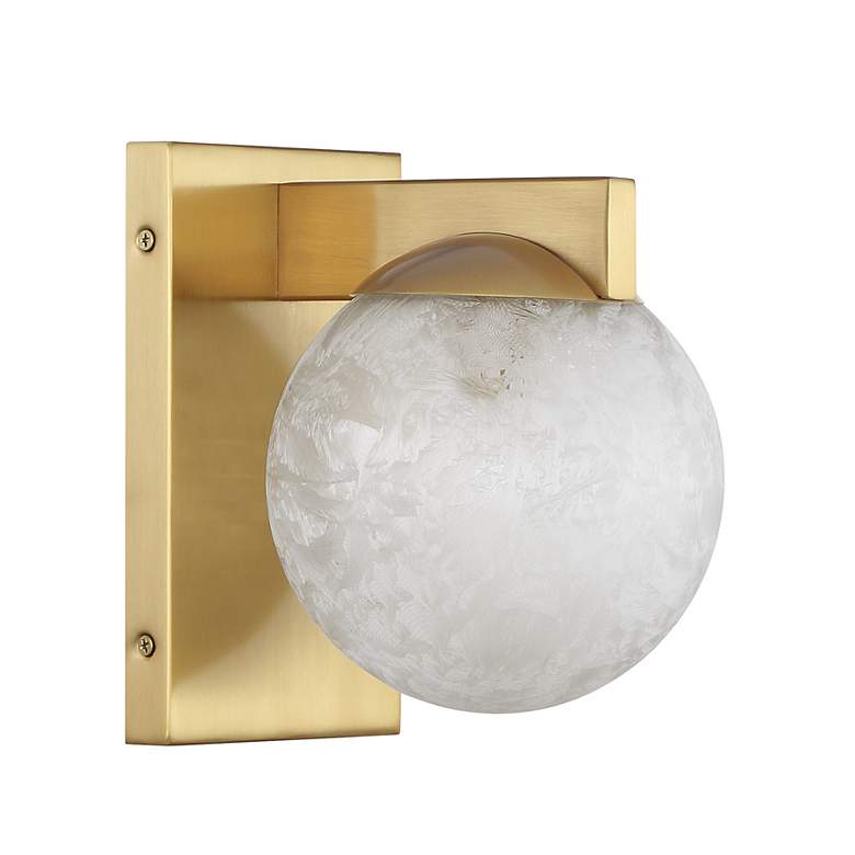 Image 2 Darien 1-Light Wall Sconce in Warm Brass more views