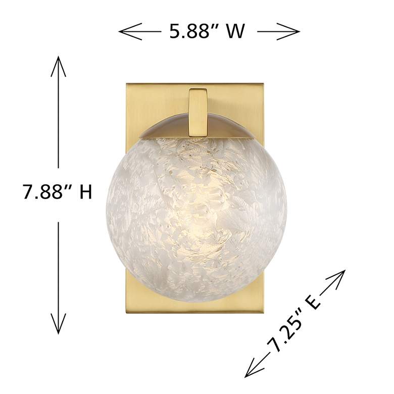 Image 6 Darien 1-Light Wall Sconce in Warm Brass more views