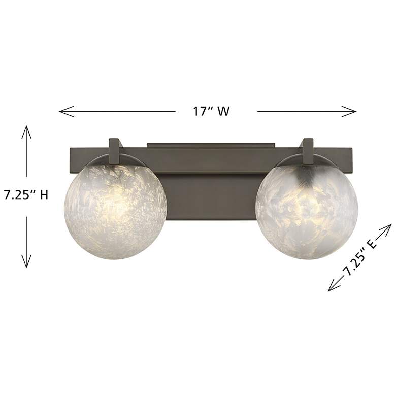 Image 6 Darien 2-Light Bathroom Vanity Light in Mediterranean Bronze more views