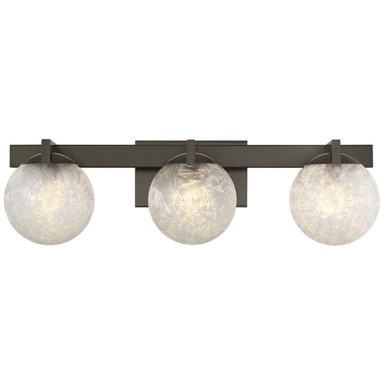Image 1 Darien 3-Light Bathroom Vanity Light in Mediterranean Bronze