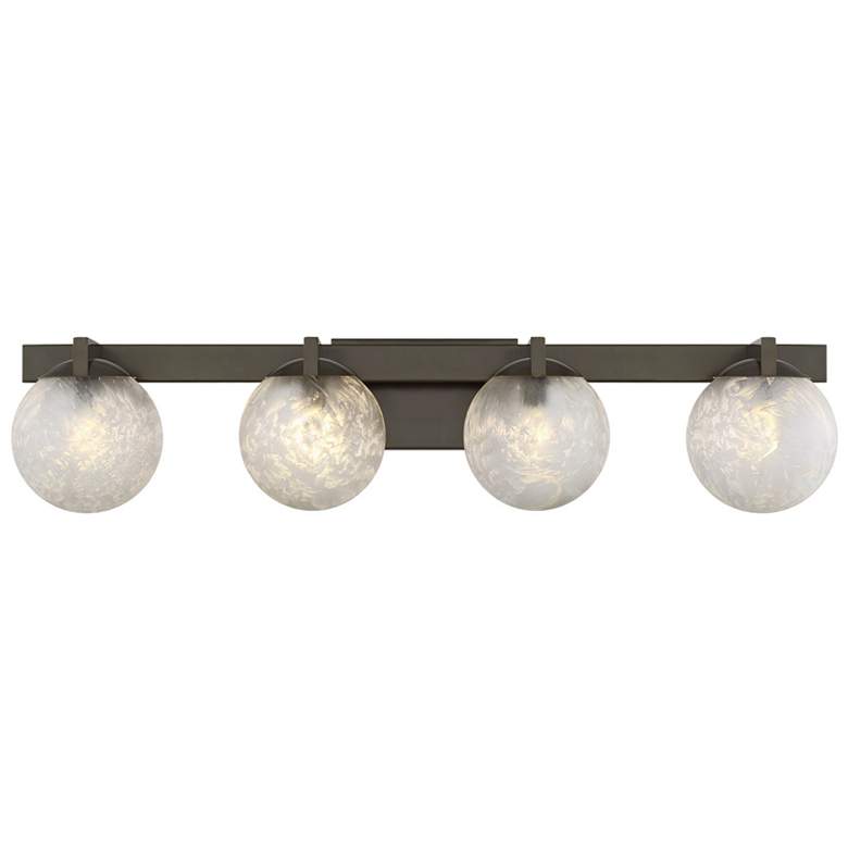Image 1 Darien 4-Light Bathroom Vanity Light in Mediterranean Bronze