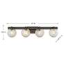 6_Darien 4-Light Bathroom Vanity Light in Mediterranean Bronze more views