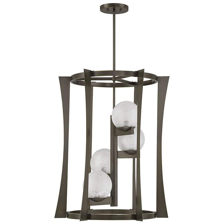 Image 2 Darien 4-Light Pendant in Mediterranean Bronze more views