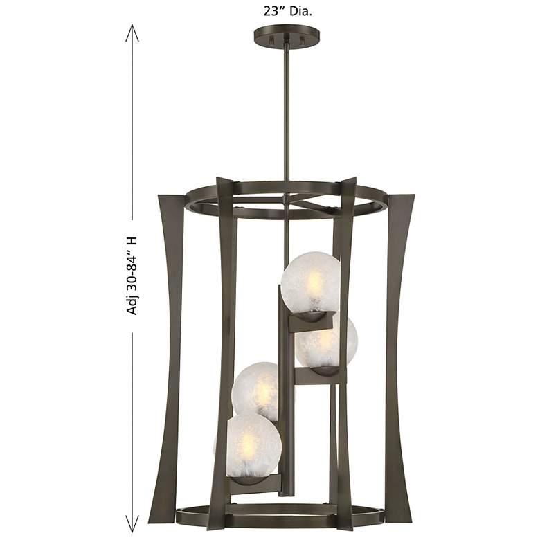 Image 7 Darien 4-Light Pendant in Mediterranean Bronze more views