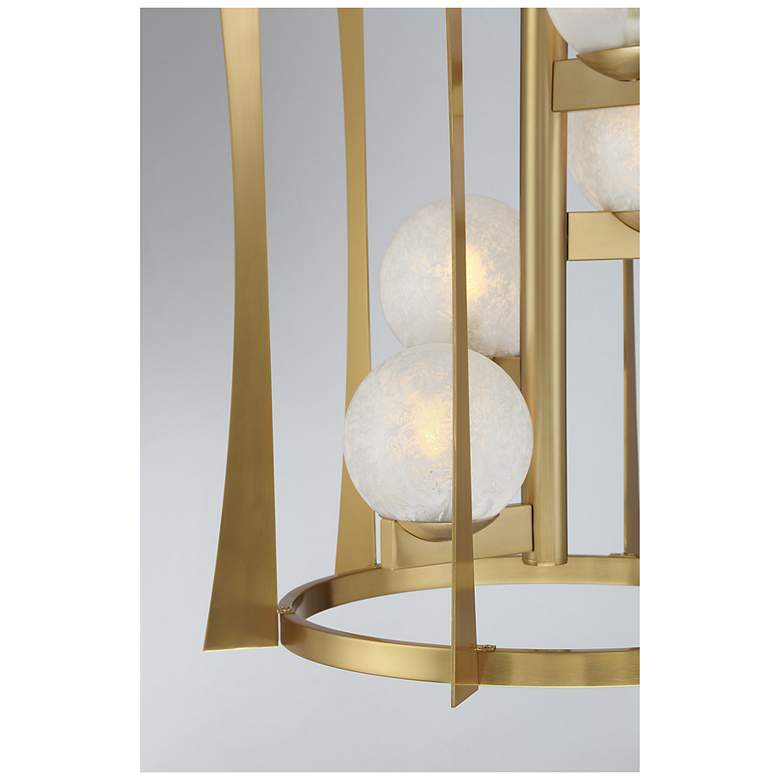 Image 6 Darien 4-Light Pendant in Warm Brass more views