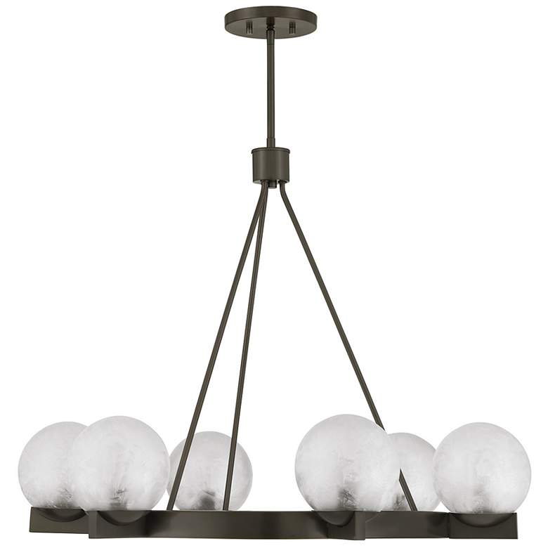 Image 2 Darien 6-Light Chandelier in Mediterranean Bronze more views