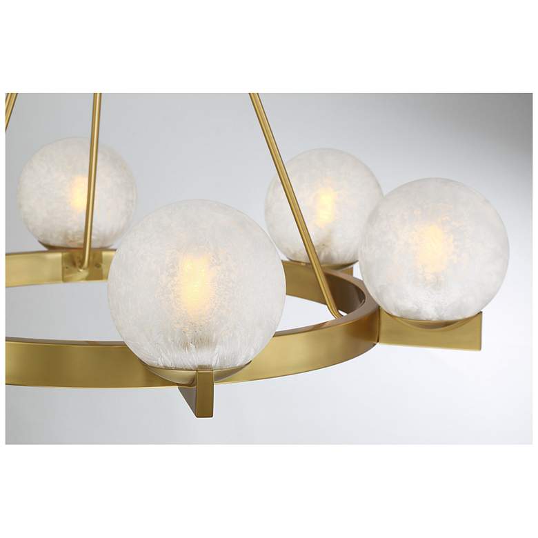 Image 7 Darien 6-Light Chandelier in Warm Brass more views