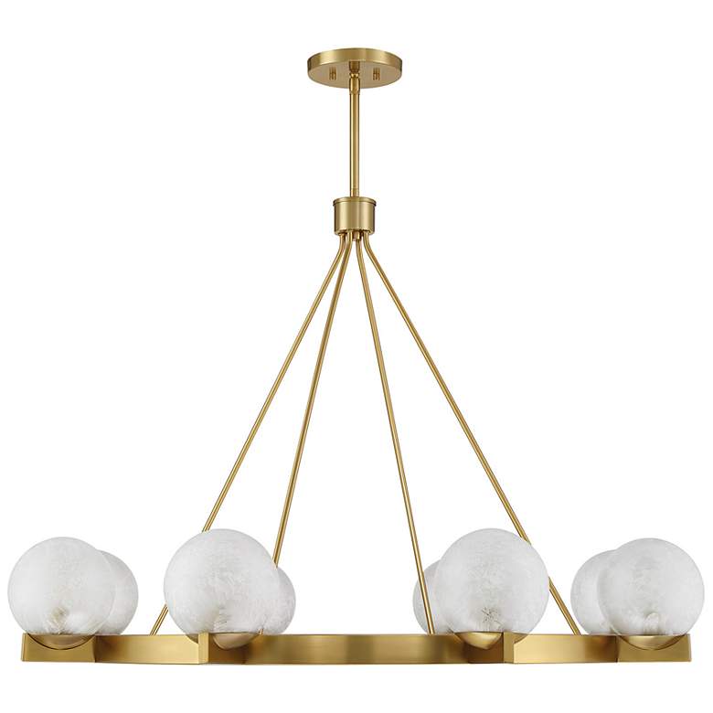 Image 2 Darien 8-Light Chandelier in Warm Brass more views