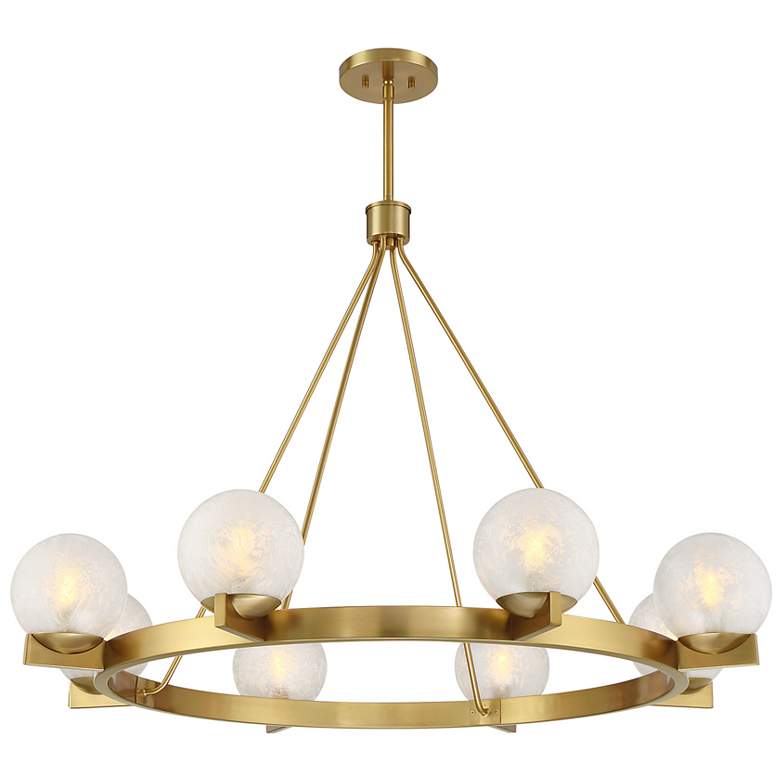 Image 3 Darien 8-Light Chandelier in Warm Brass more views