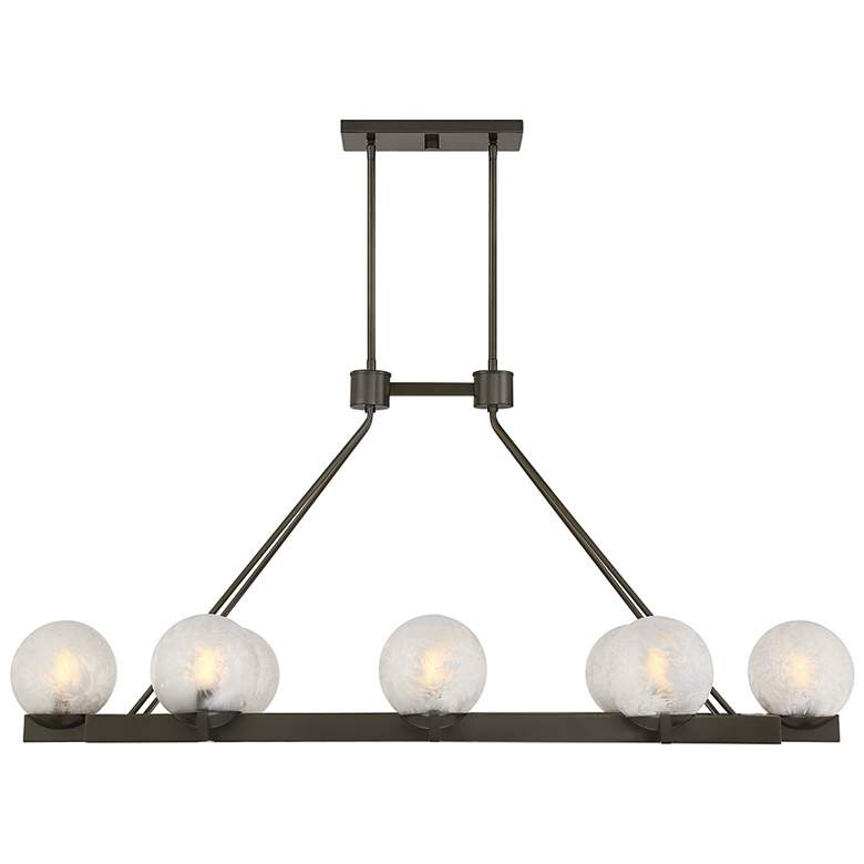 Image 3 Darien 8-Light Linear Chandelier in Mediterranean Bronze more views