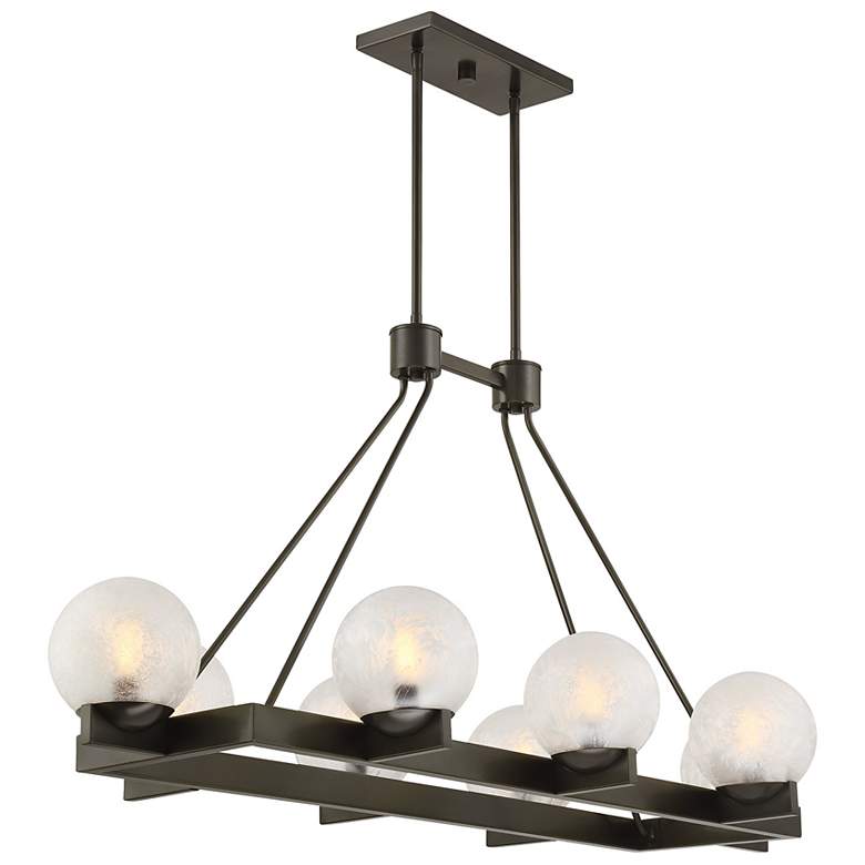 Image 4 Darien 8-Light Linear Chandelier in Mediterranean Bronze more views