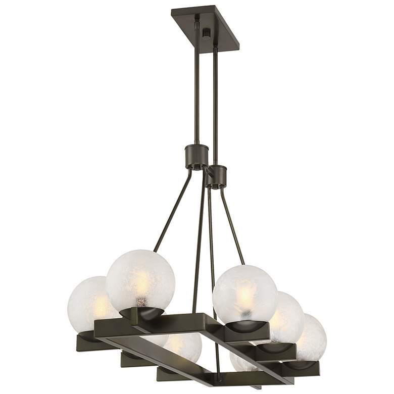 Image 5 Darien 8-Light Linear Chandelier in Mediterranean Bronze more views