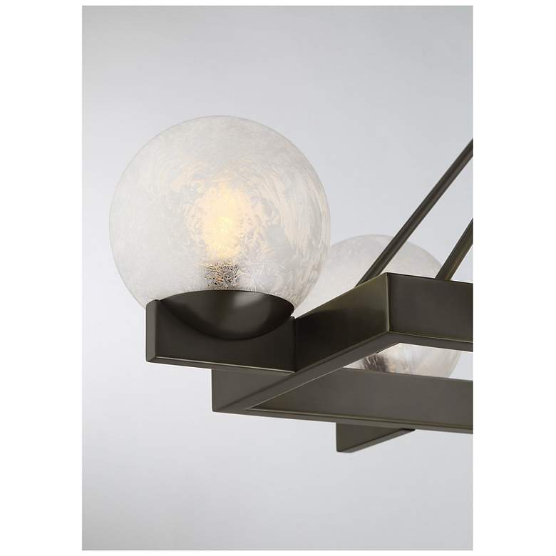 Image 7 Darien 8-Light Linear Chandelier in Mediterranean Bronze more views