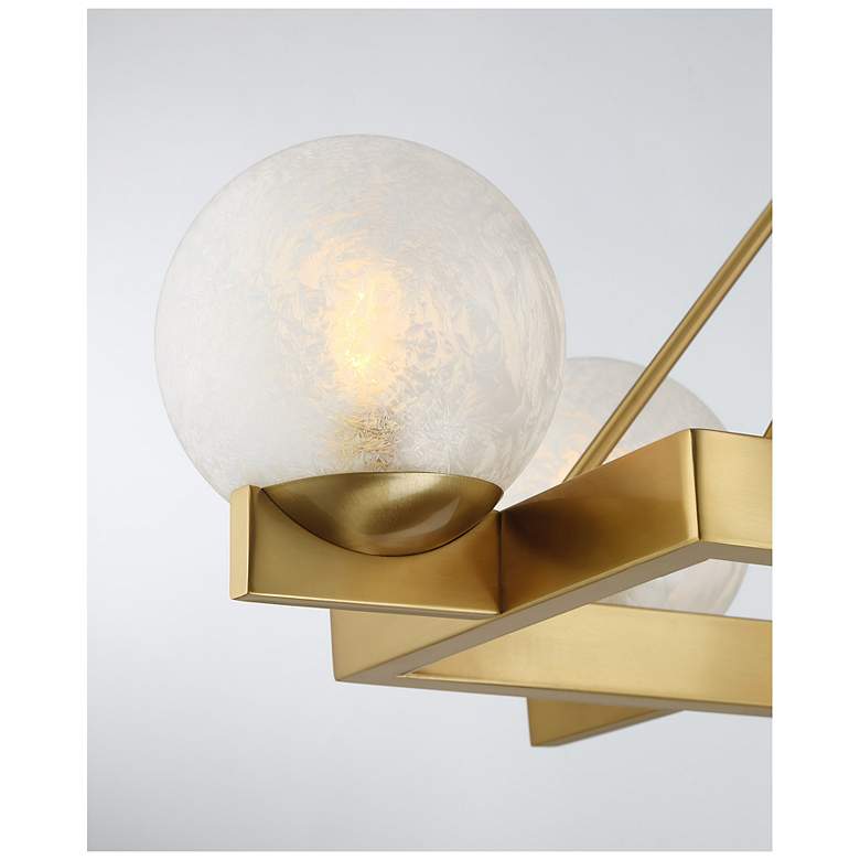Image 7 Darien 8-Light Linear Chandelier in Warm Brass more views