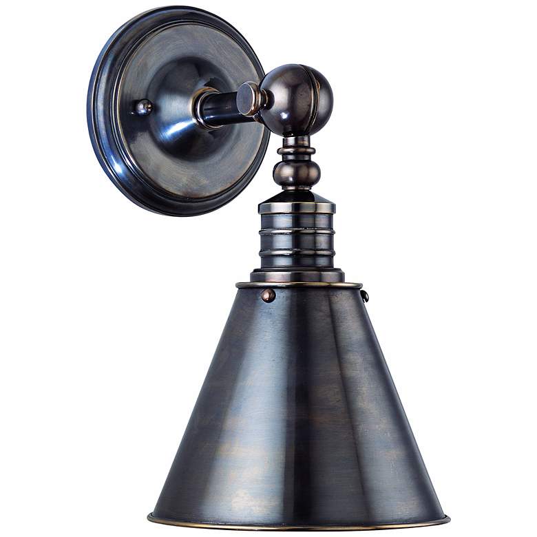 Image 1 Darien Distressed Bronze 14 inch High Wall Sconce