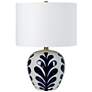 Thumbnail2 of Darina 19 1/4" High Off-White with Navy LED Table Lamp