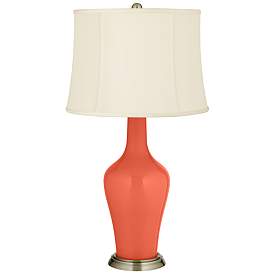 Image2 of Daring Orange Anya Table Lamp with Dimmer