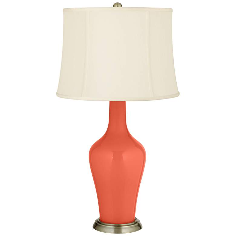 Image 2 Daring Orange Anya Table Lamp with Dimmer