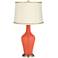 Daring Orange Anya Table Lamp with President's Braid Trim
