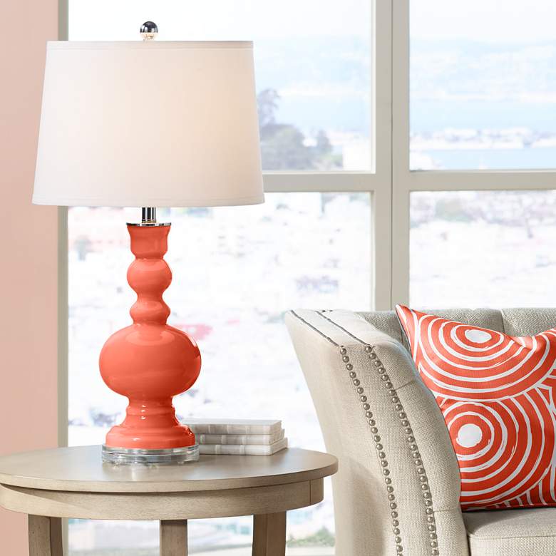 Image 1 Daring Orange Apothecary Table Lamp