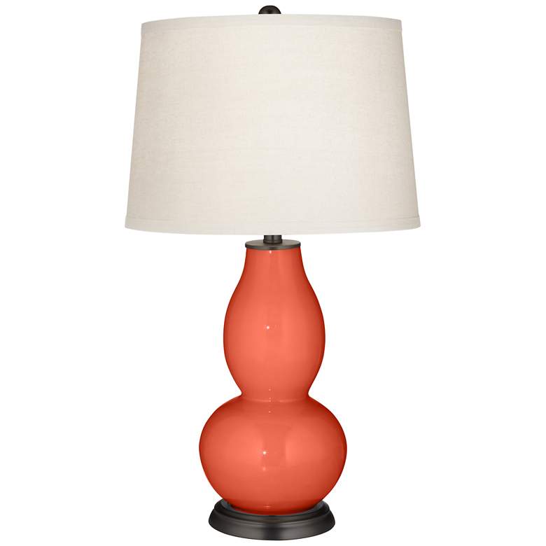 Image 2 Daring Orange Double Gourd Table Lamp