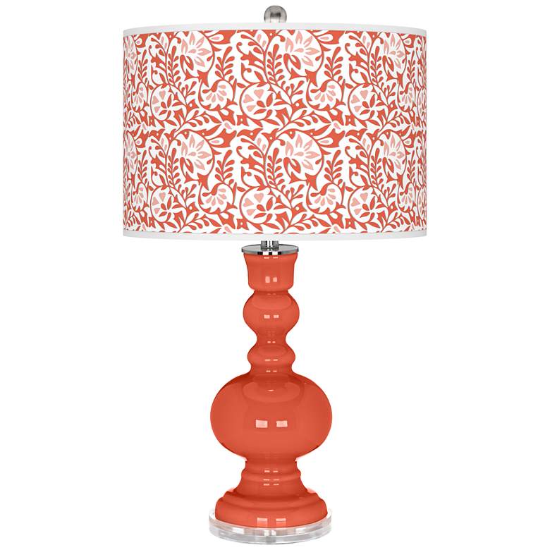 Image 1 Daring Orange Gardenia Apothecary Table Lamp
