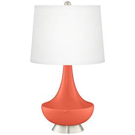 Image2 of Daring Orange Gillan Glass Table Lamp