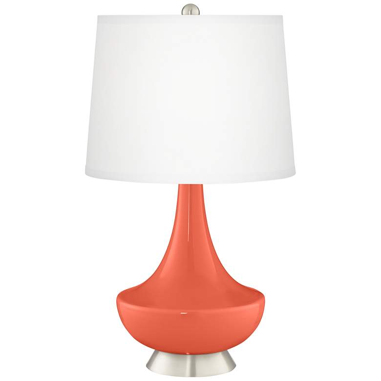 Image 2 Daring Orange Gillan Glass Table Lamp