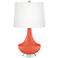 Daring Orange Gillan Glass Table Lamp