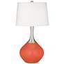 Daring Orange Spencer Table Lamp