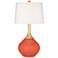 Daring Orange Wexler Table Lamp with Dimmer