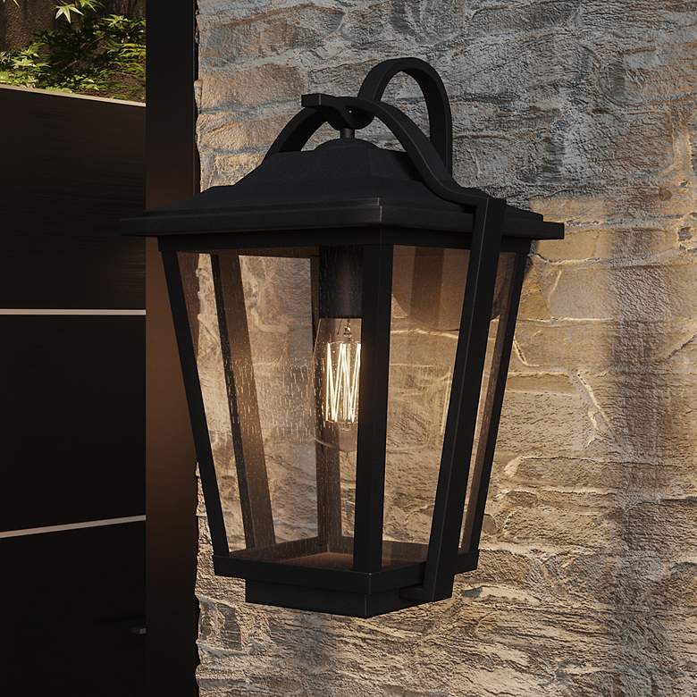 Image 1 Darius 1-Lt Black Outdoor Lantern