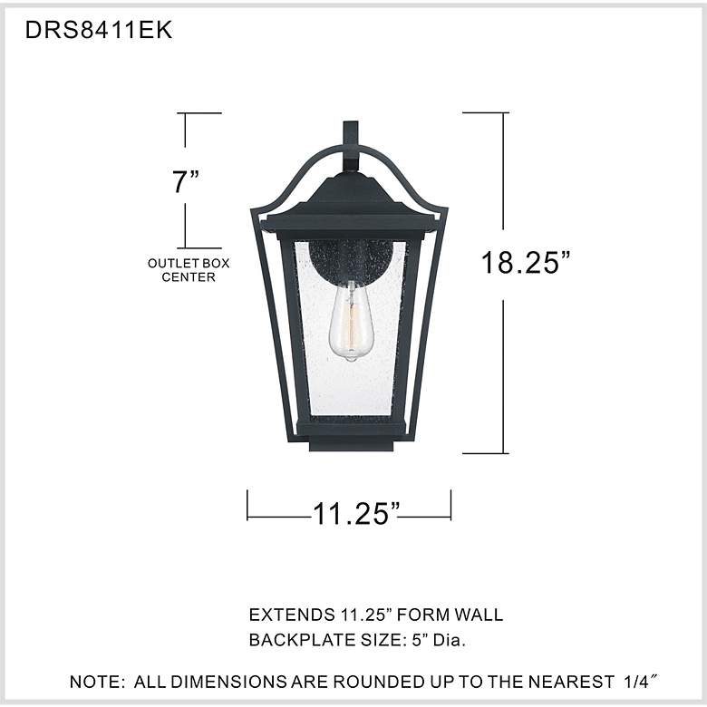 Image 5 Darius 1-Lt Black Outdoor Lantern more views