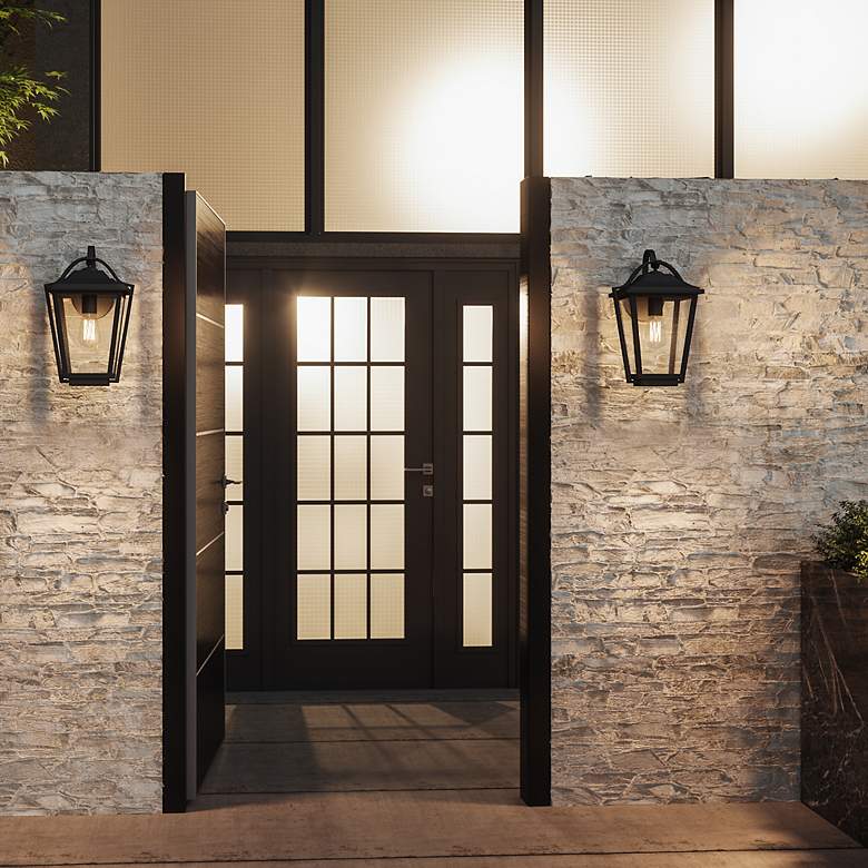 Image 7 Darius 1-Lt Black Outdoor Lantern more views