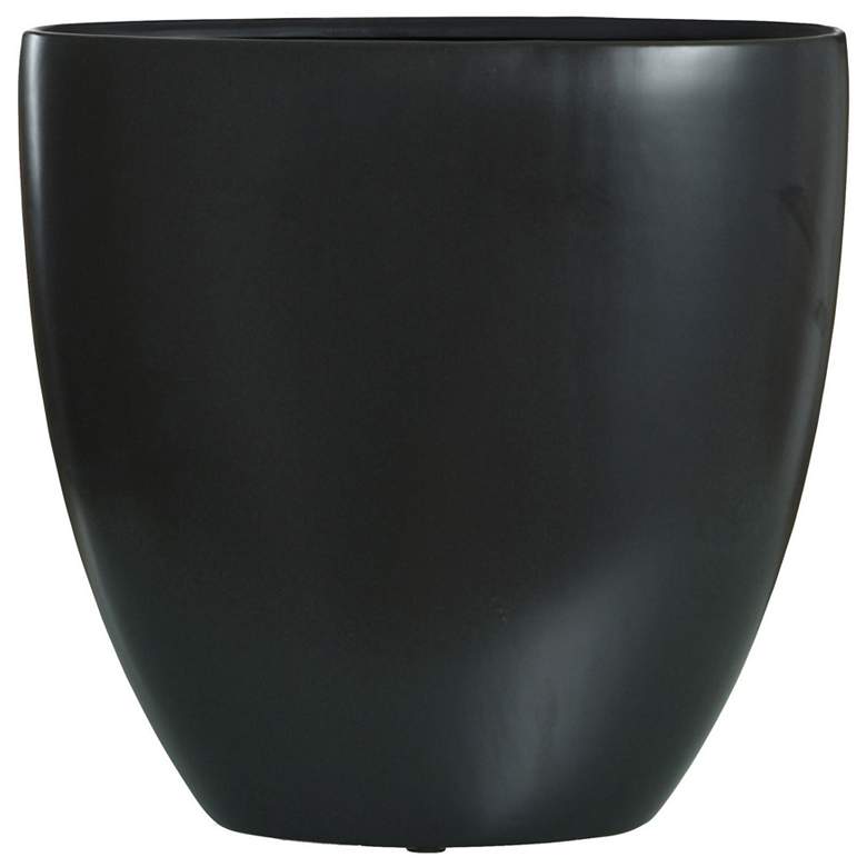 Image 1 Darius Large Matte Black Ceramic Vase