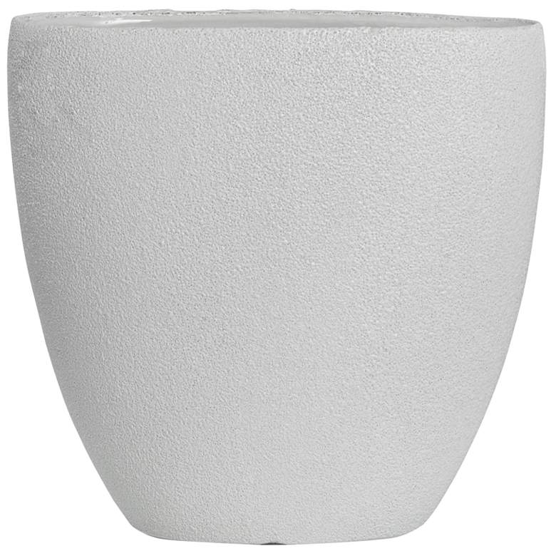 Image 1 Darius Large Matte Cream Ceramic Vase
