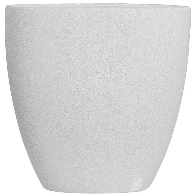 Image 1 Darius Small Matte Cream  Ceramic Vase
