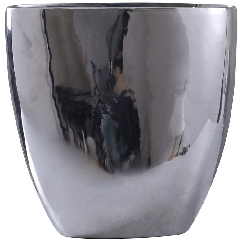 Image 1 Darius Vase - Large - Chrome Finish on Ceramic