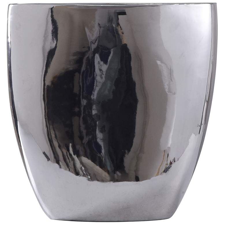 Image 1 Darius Vase - Small - Chrome Finish on Ceramic