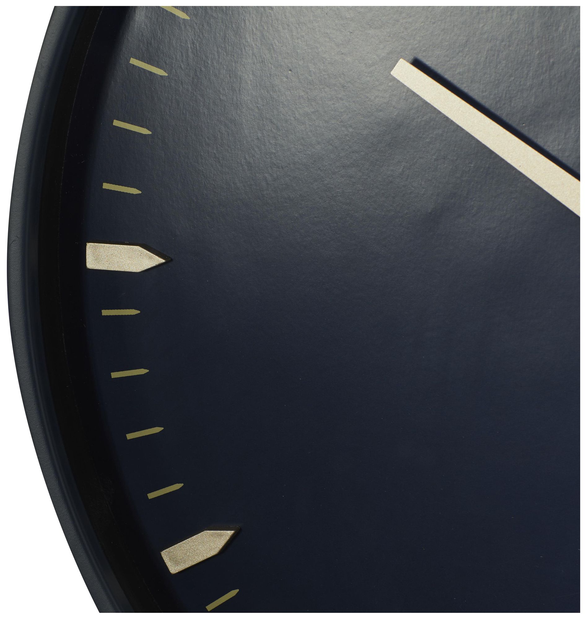 Image 3 Dark Blue Glass Contemporary Wall Clock, 20" x 3" x 20" more views